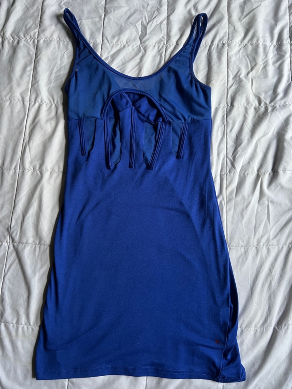 ROYAL BLUE SPAGHETTI STRAP DRESS